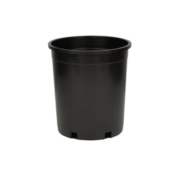 Hc Companies Marina 11-1/2 in. H X 11 in. D Plastic Flower Pot Black NER005G0G18 - main